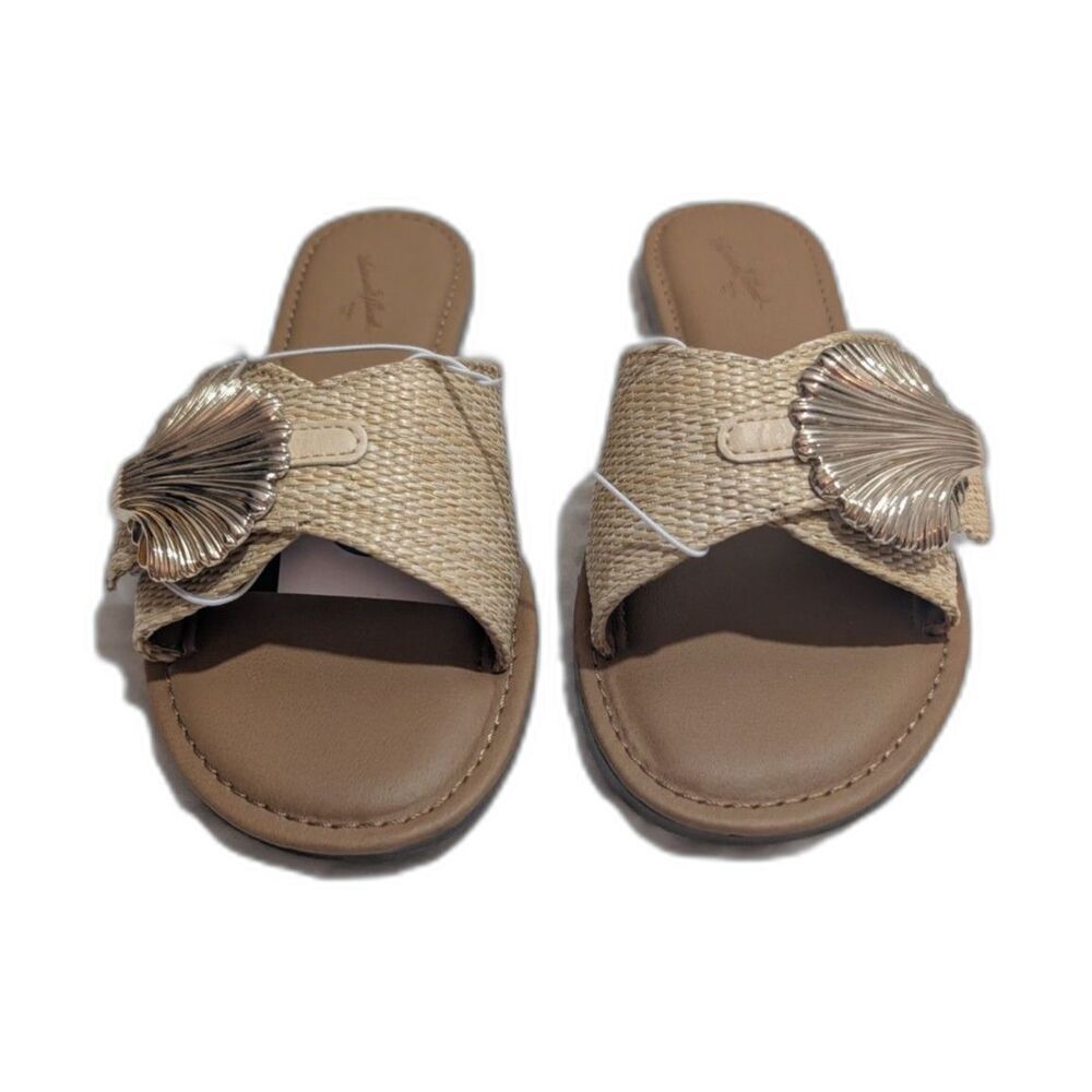 Women's Nesryn Sandals - Universal Thread - Tan Size 8.5